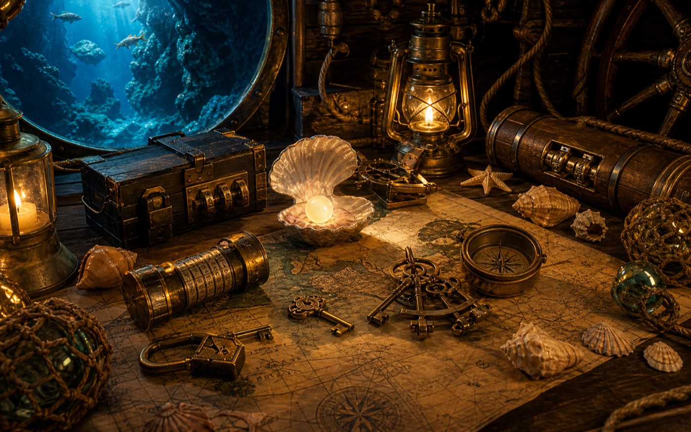 Perła Oceanu - morski escape room dla rodzin i znajomych w Time2Escape Kielce